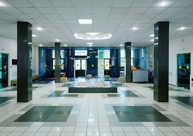Центральный холл с фонтаном